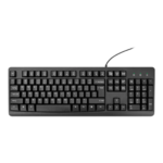 Reliable Full-Size Wired Keyboard with Comfortable Typing Experience