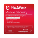 McAfee Mobile Security Antivirus with VPN for Android and iOS – 1 Device