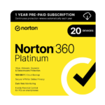 Norton 360 Platinum Antivirus with VPN, Cloud Backup for 20 Devices