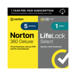 Norton 360 with LifeLock Select Antivirus, VPN, Identity Protection Bundle