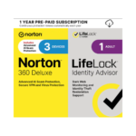 Norton 360 Deluxe with LifeLock Identity Advisor, VPN for 3 Devices